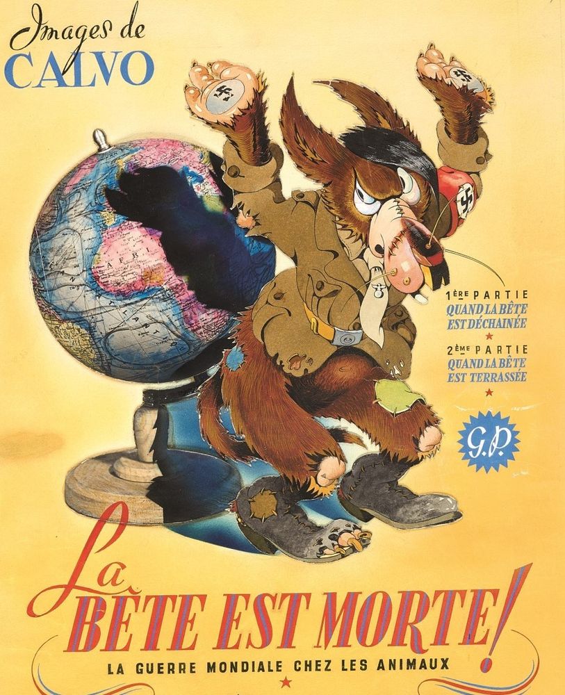 Couverture de  La Bête est morte ! La guerre mondiale chez les animaux, de Calvo