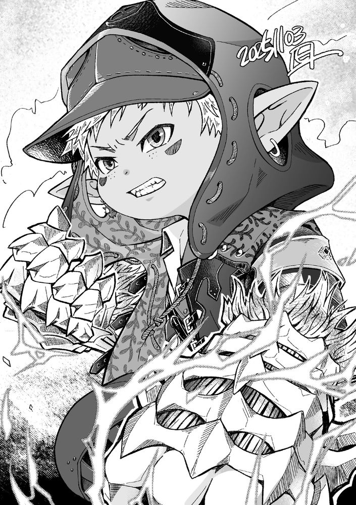 #FF14 ララフェル アルシュベルド装備かっこいいなっていう絵