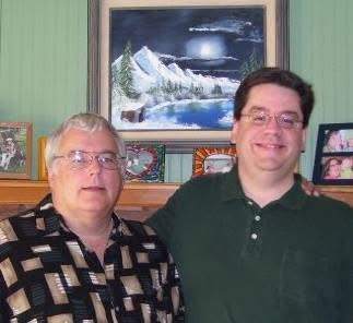 Photo of my dad and I around 2008