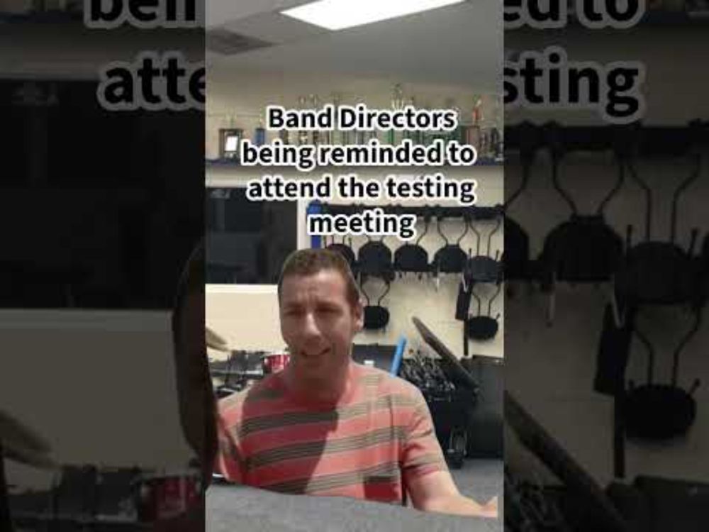 #BandDirectorLife