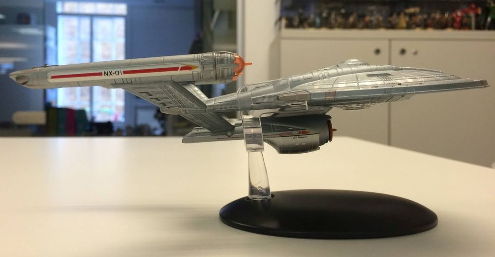 Star Trek Enterprise NX-01 refit model, which was planned to happen for season 5, which didn't happen.