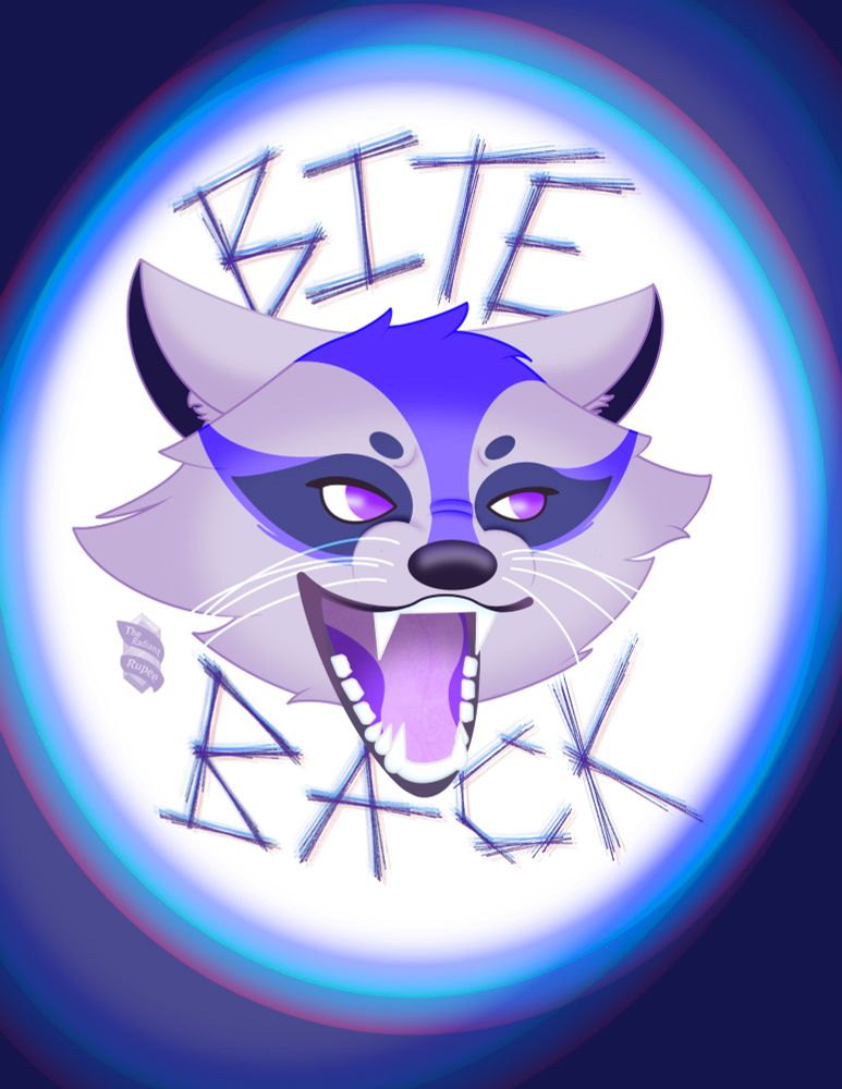 Purple raccoon fursonas furry