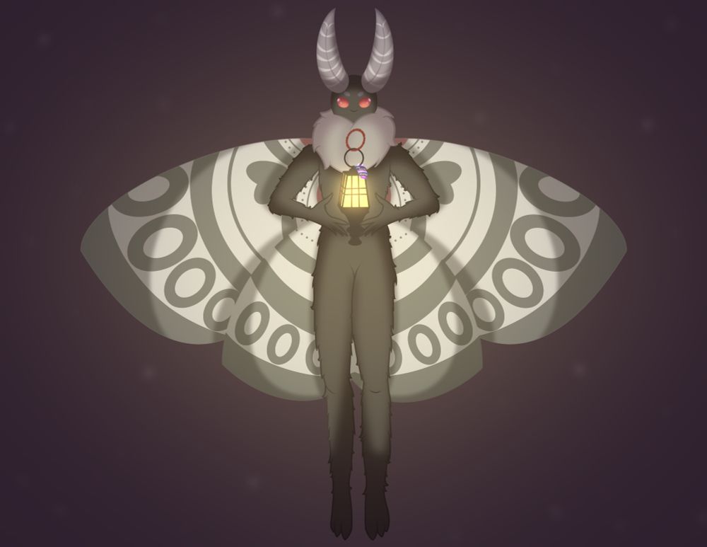 Mothman Valentine's Day card lamp lantern 