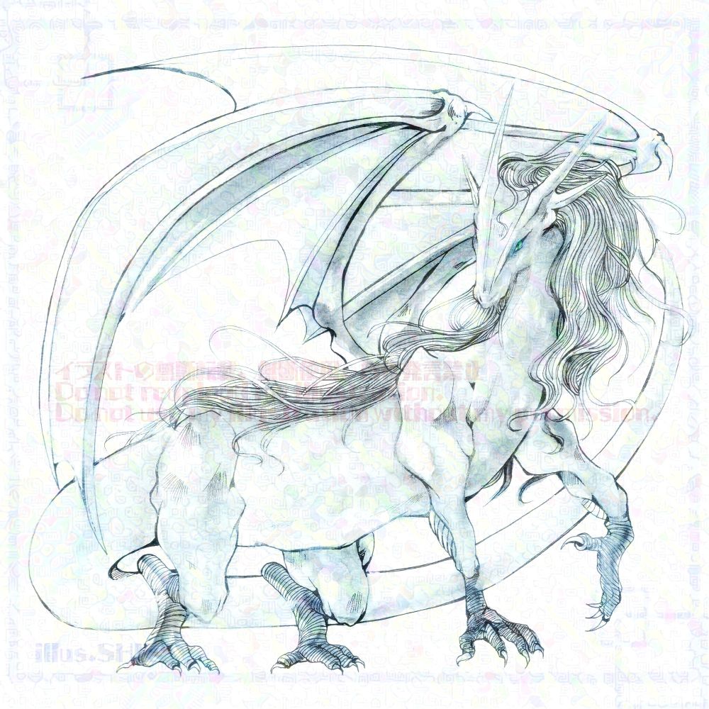 使用画材：透明水彩