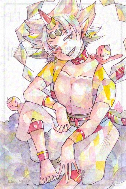 Illustration of Raiga Shuten from pop'n music
