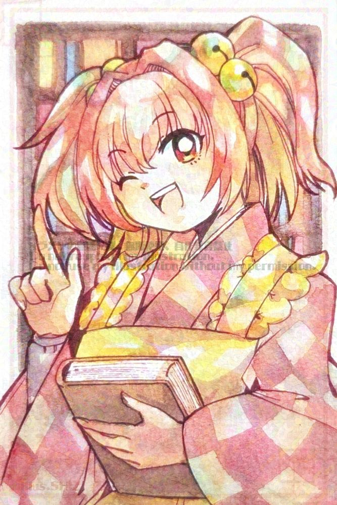 使用画材：透明水彩