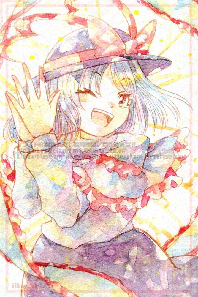 使用画材：透明水彩
