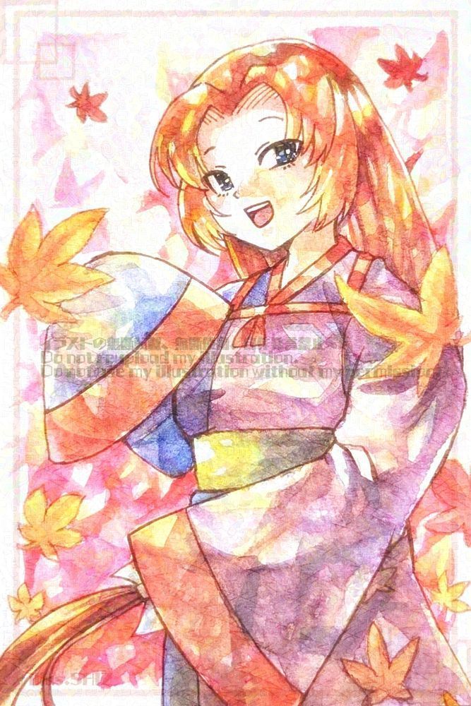 使用画材：透明水彩