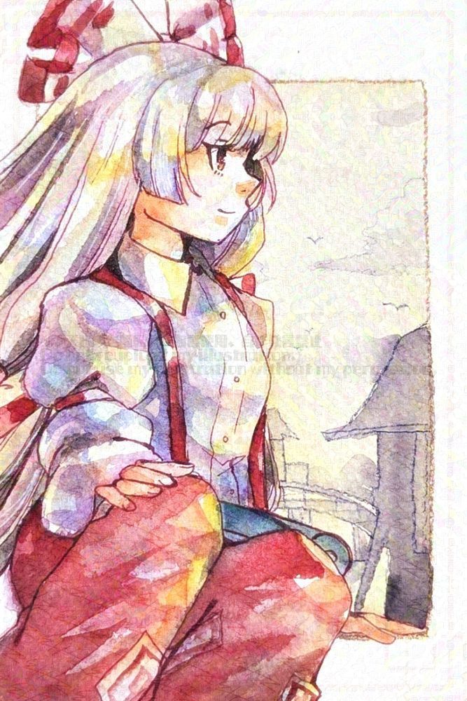 使用画材：透明水彩、色鉛筆
