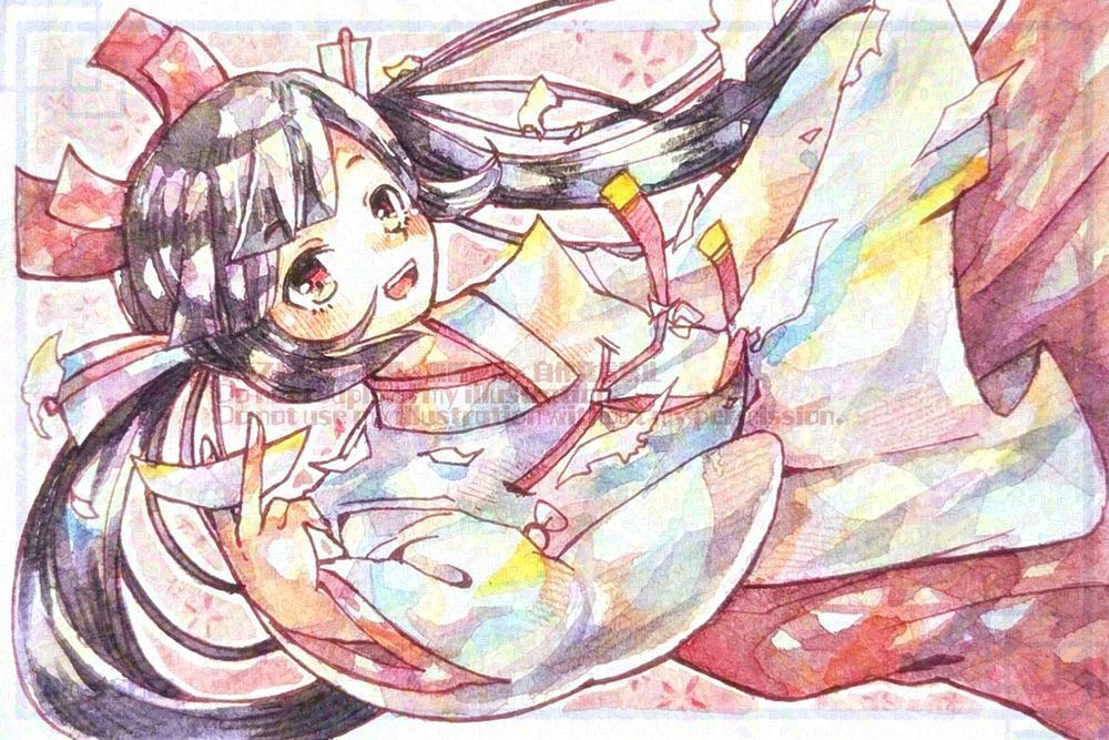 使用画材：透明水彩、色鉛筆