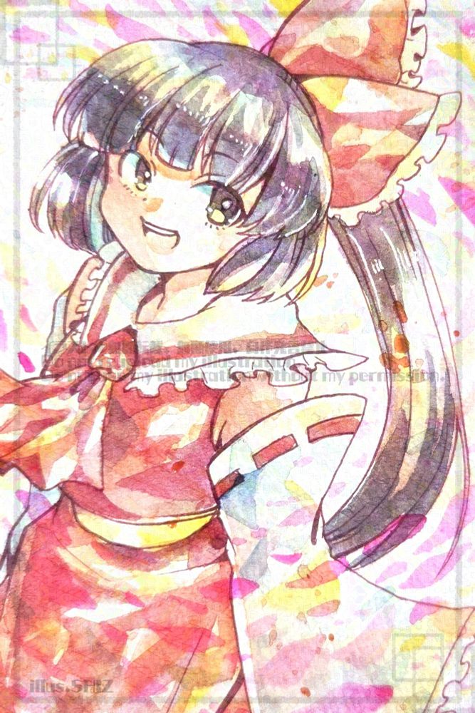 使用画材：透明水彩