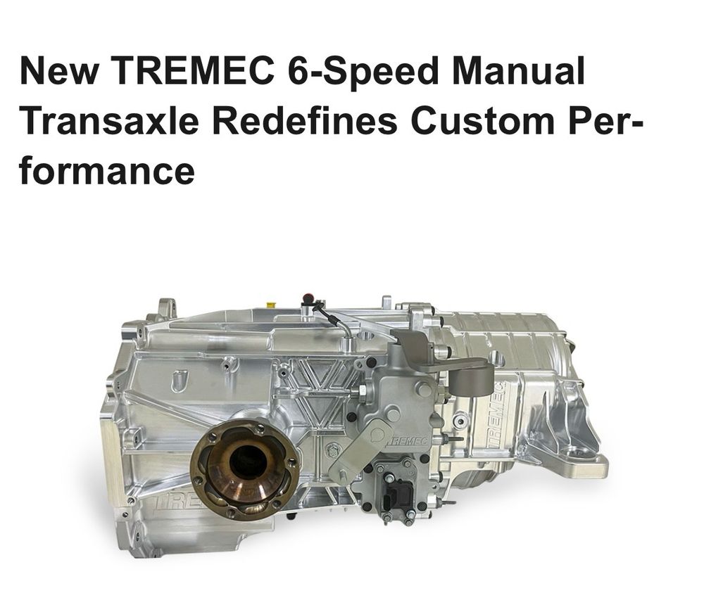 The new tremec transaxle