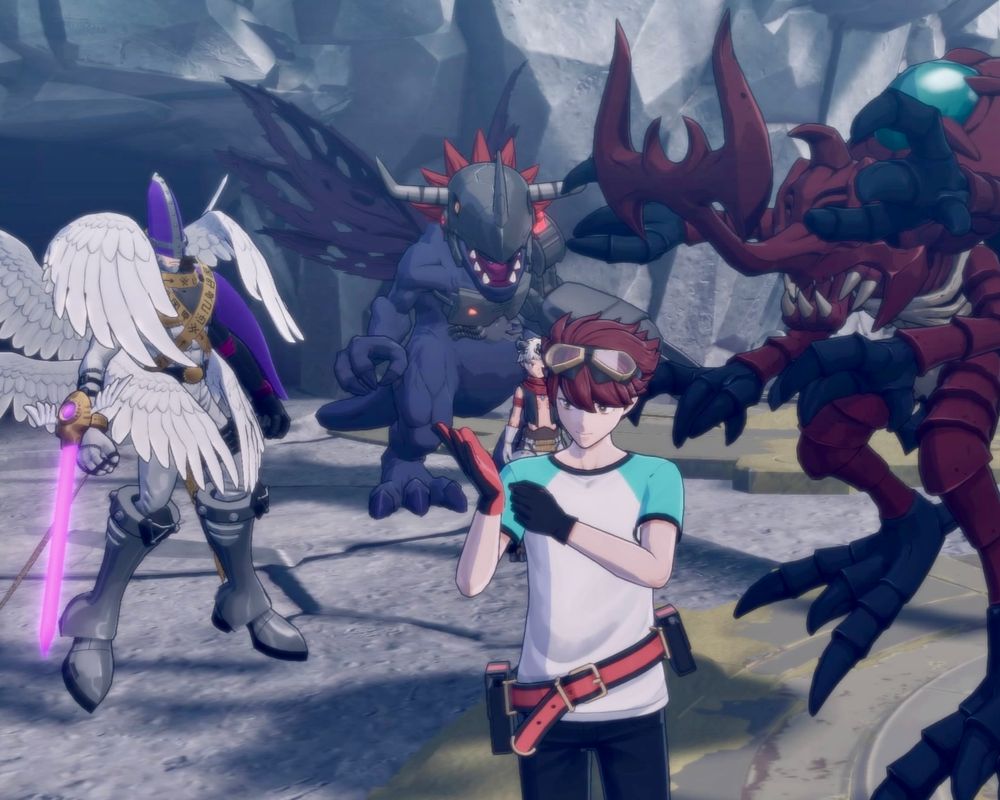And me with my boys MagnaAngemon, MetalGreymon (Blue), and MegaKabuterimon.
