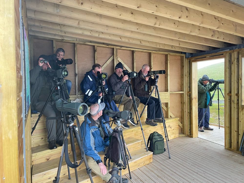 The Sumburgh Lookout, great to see it action with an unprecedented Great shearwater passage 