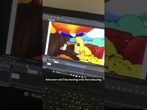 Still chipping away at the proof of concept #indieanimation #animation #oc #clipstudiopaint
