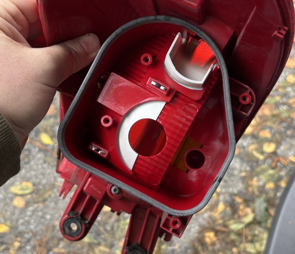back of vw tail light assemble. 