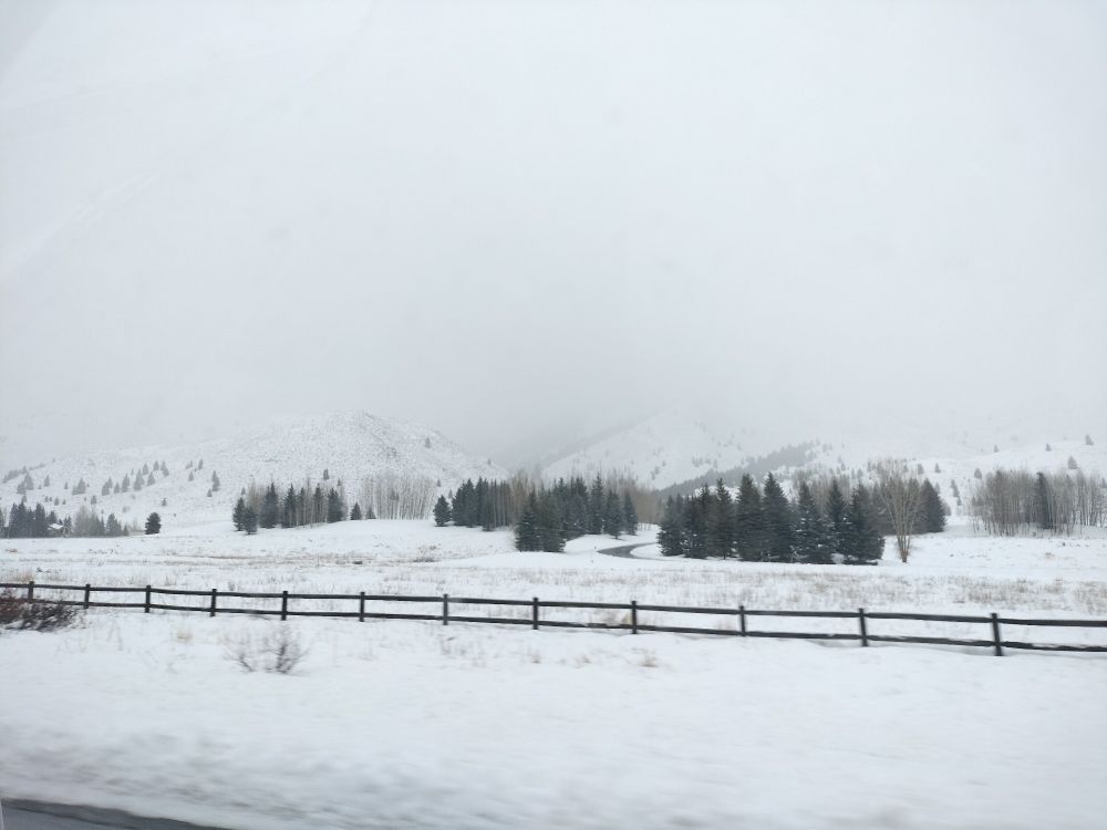 Snow covered mountains