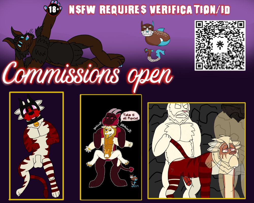 My Nsfw commissions are open ;3