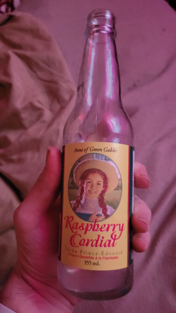 Bottle of Anne of Green Gables Raspberry Cordial