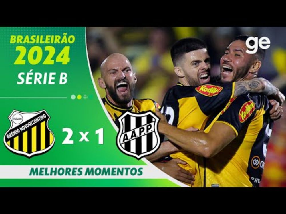 NOVORIZONTINO 2 X PONTE PRETA | MELHORES MOMENTOS | 29ª RODADA BRASILEIRÃO SÉRIE B | ge.globo