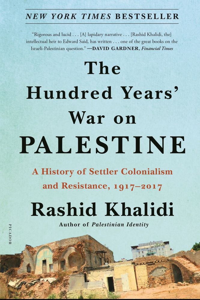 Cover of book “The Hundred Years’ War on Palestine” by Rashid Khalidi