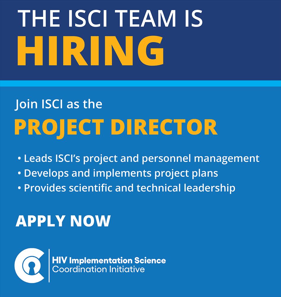 The ISCI team is hiring. Join ISCI as the Project Director -- leads ISCI’s project and personnel management, develops and implements project plans, and provides scientific and technical leadership. Apply now.