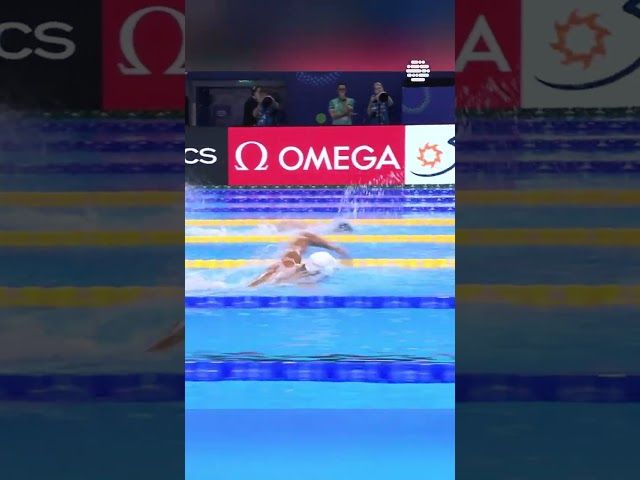 Gold for David Popovici! 200 meters freestyle from Singapore. #gold #popovici