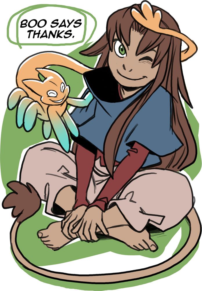 Sette speaks for Boo (and maybe herself too) who says thank you <3