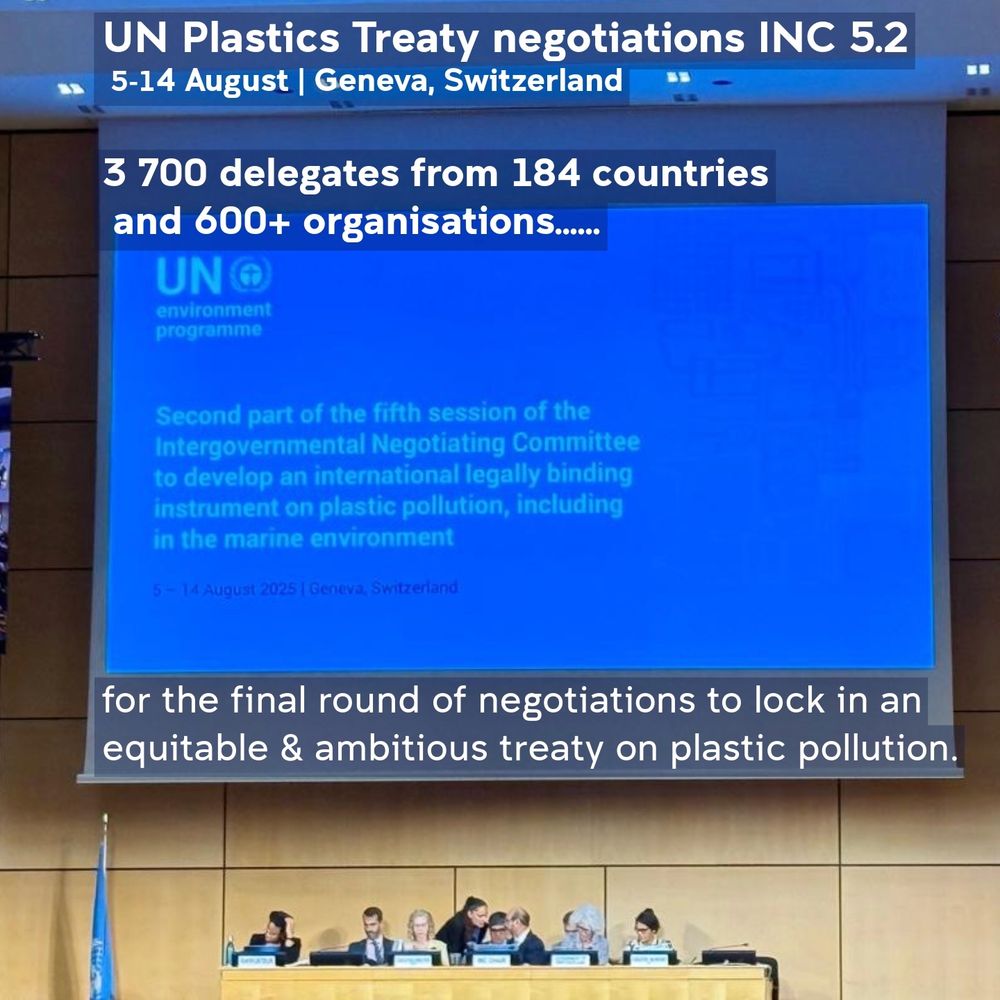 Around 3,700 delegates from 184 countries & 600+ organisations for the final round of negotiations to lock in a treaty on plastic pollution