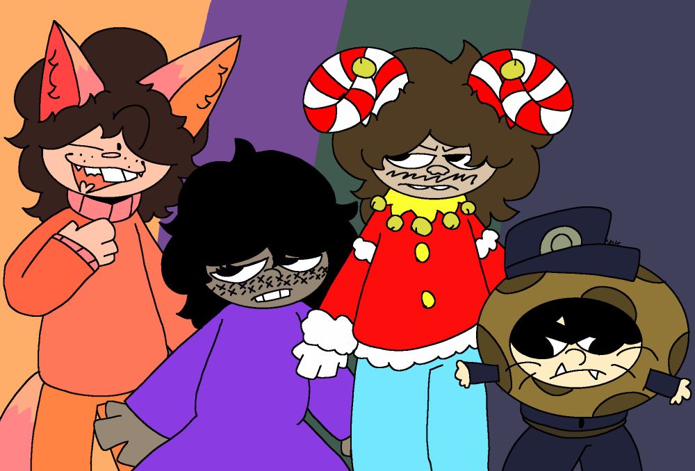 Kanchi,Kamakaz Yatsugashira,Zenmaru and Ryousuke baka