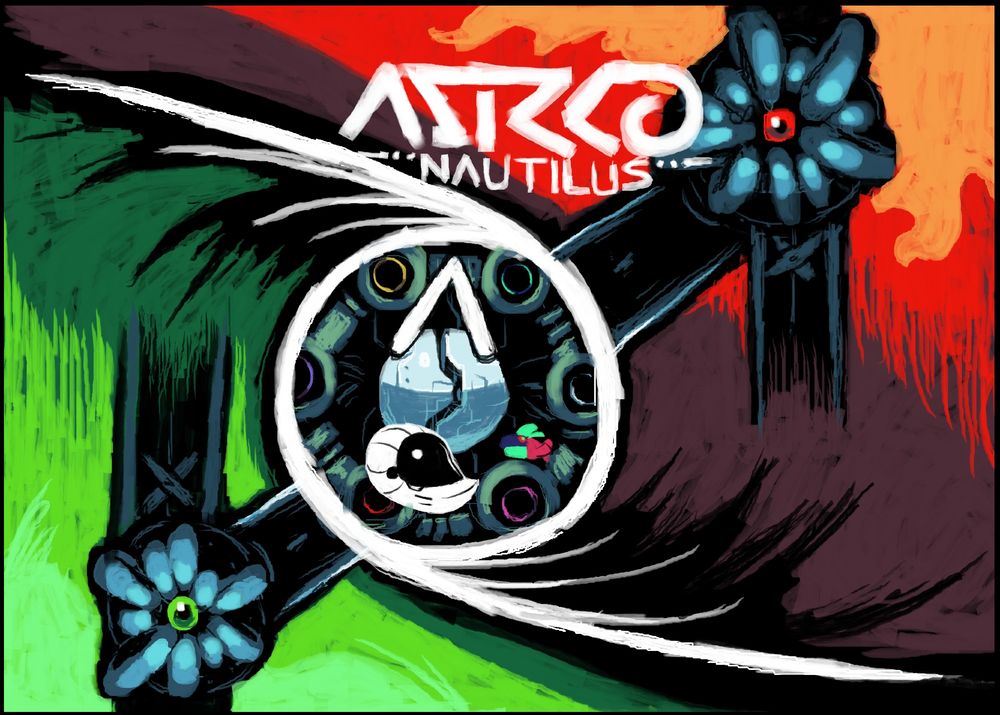 An illustration of a hypothetical album cover for the game Astronautilus, based on its final stage - the Mantle.