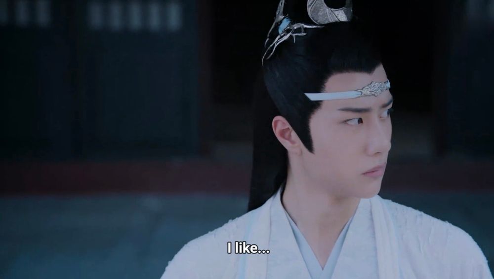 Lan Wangji (actor Wang Yibo) in The Untamed/ CQL, ep.36