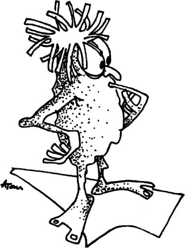 Atom (Arthur Thomson) cartoon