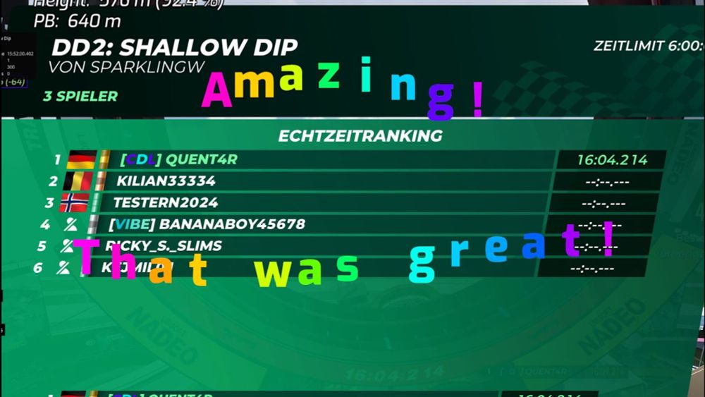 Trackmania Shallow Dip - Finish Run