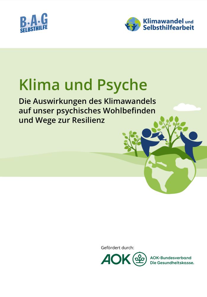 Titelbild der Arbeitshilfe „Klima und Psyche. Wege zur Resilienz“