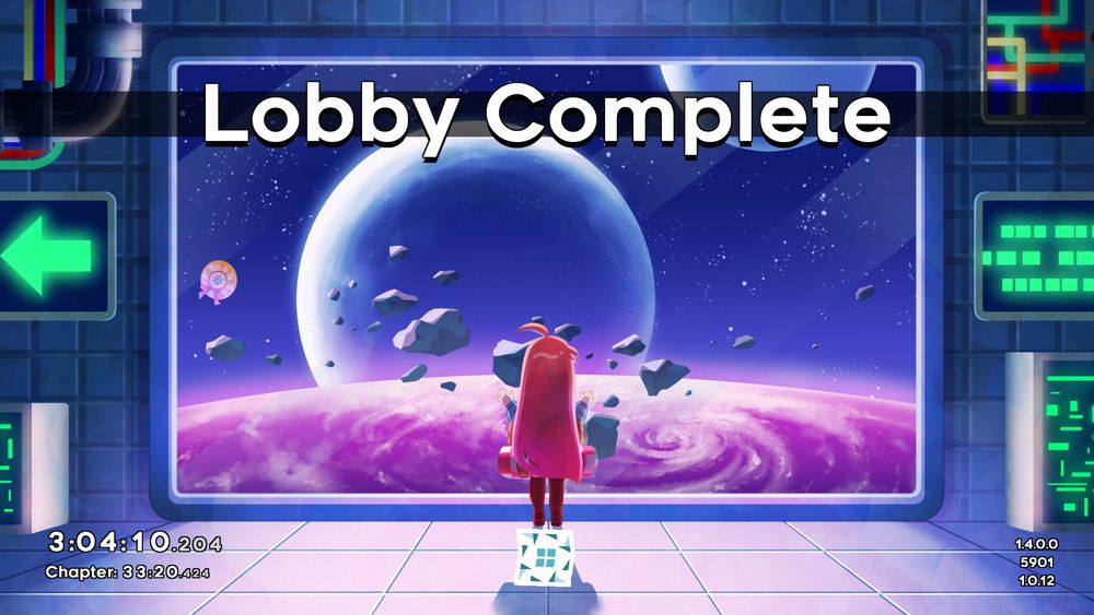 The end screen for Celeste Strawberry Jam's Expert Lobby, showing an ending time of 3:04:10.204