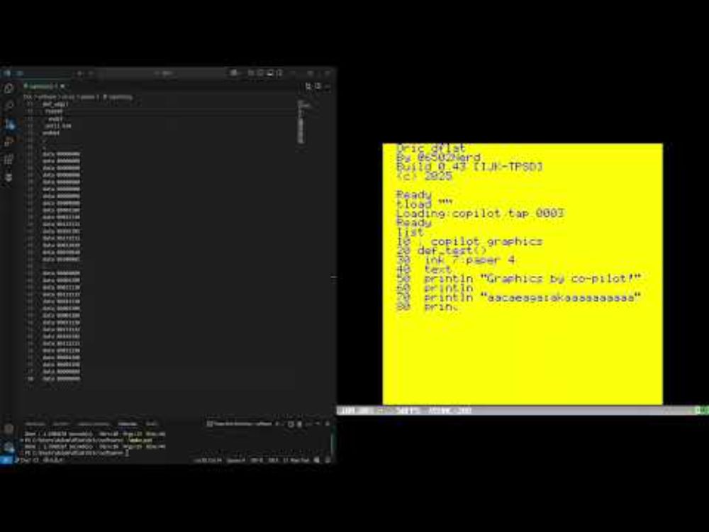 Generate 8-bit Oric-1 graphics using Copilot!