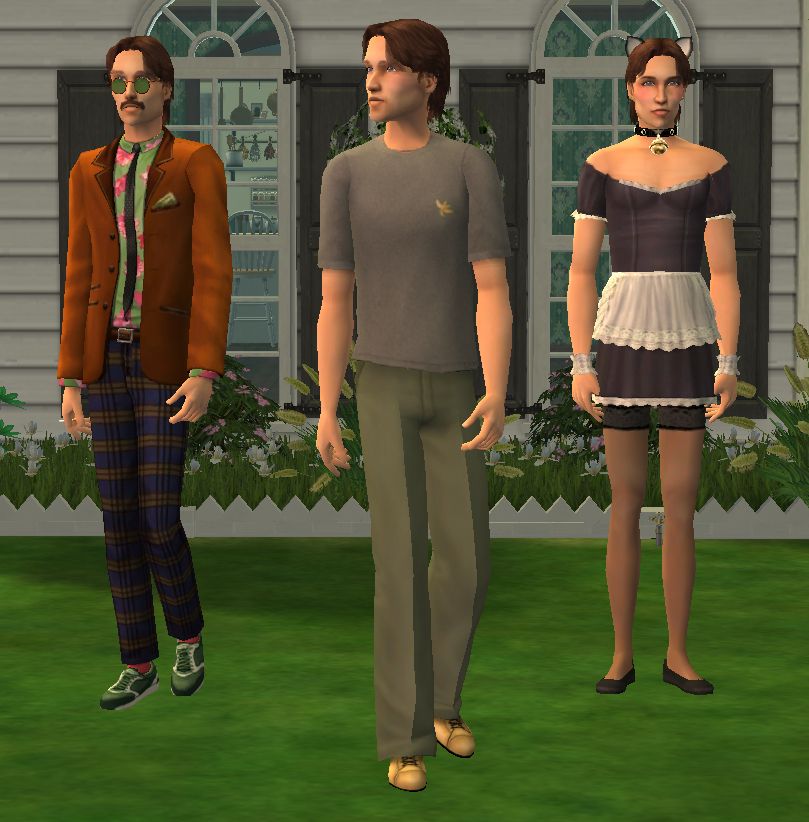 a character designed to look like jerma in the game the sims 2