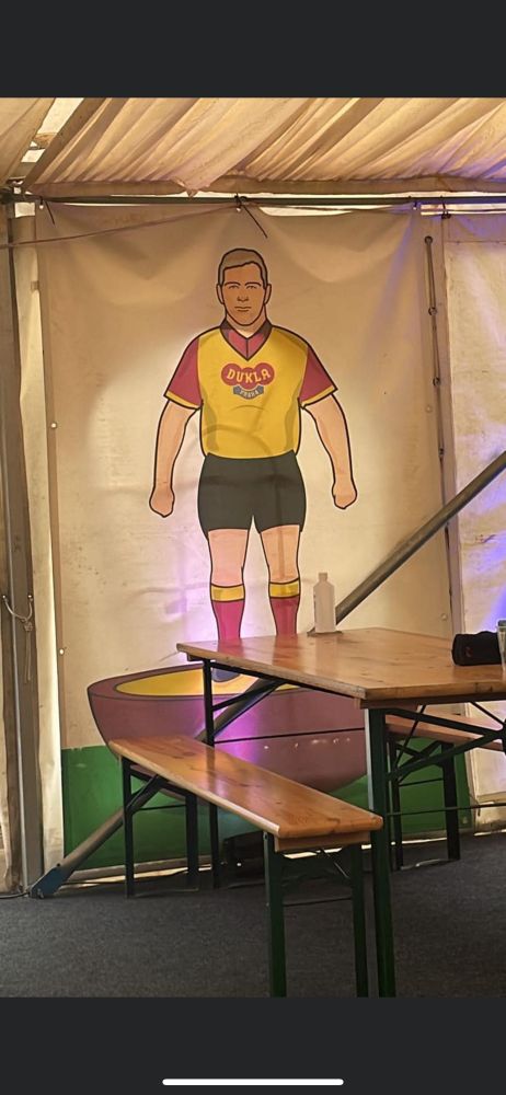 A Dukla Prague away kit (Half Man Half Biscuit reference)