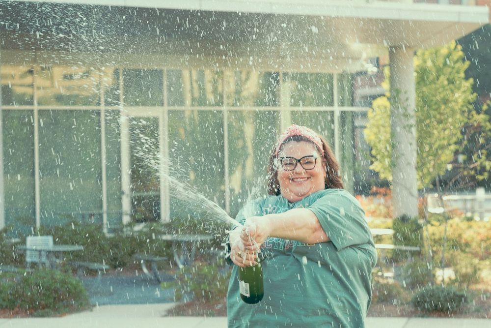 Graduation portraits on the campus of UAB in Birmingham, Alabama