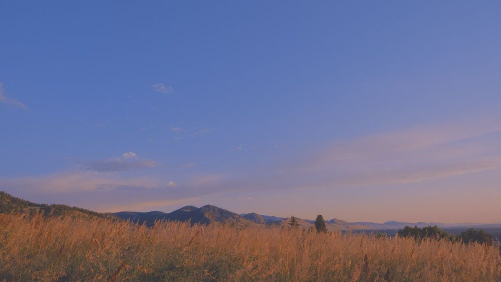 The Flatirons as seen from Chautauqua Park in Boulder, Colorado