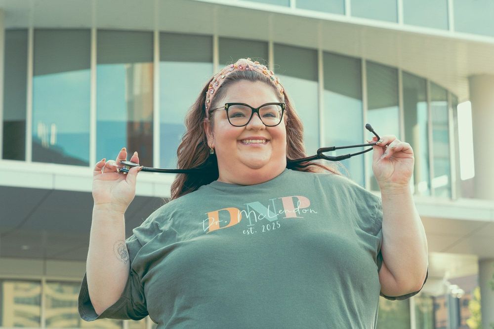 Graduation portraits on the campus of UAB in Birmingham, Alabama
