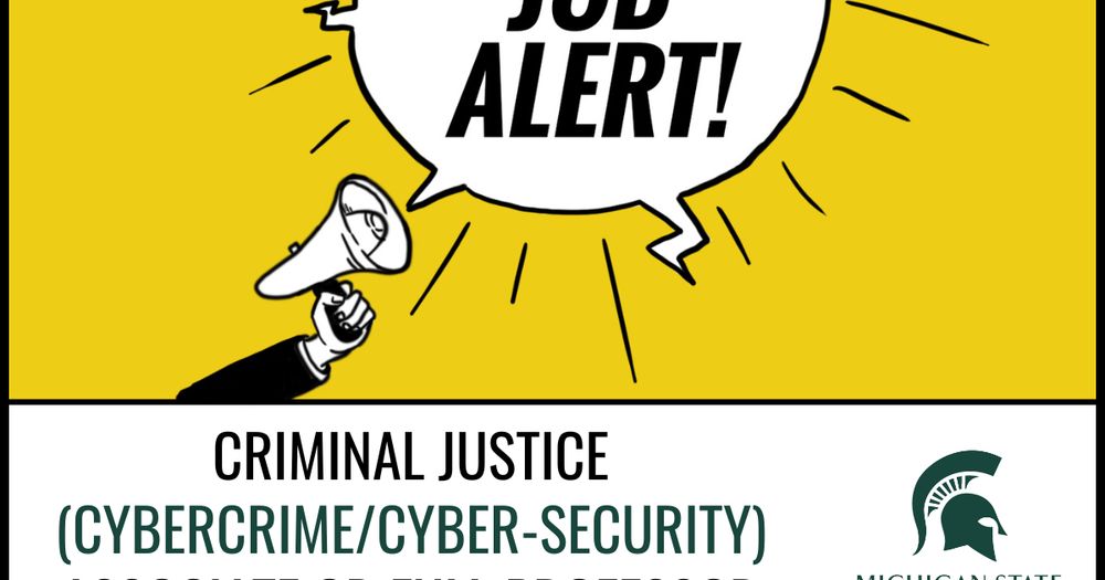 Job Alert: Criminal Justice - Associate or Full Professor