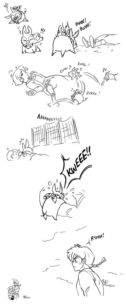 Ranma 1/2 (2024) - episode 11, when Ranma finds Akane in the sports field, from Ryoga's perspective.