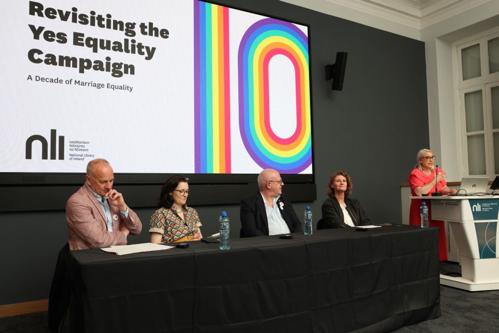 event at the NLI celebrating Yes Equality donation