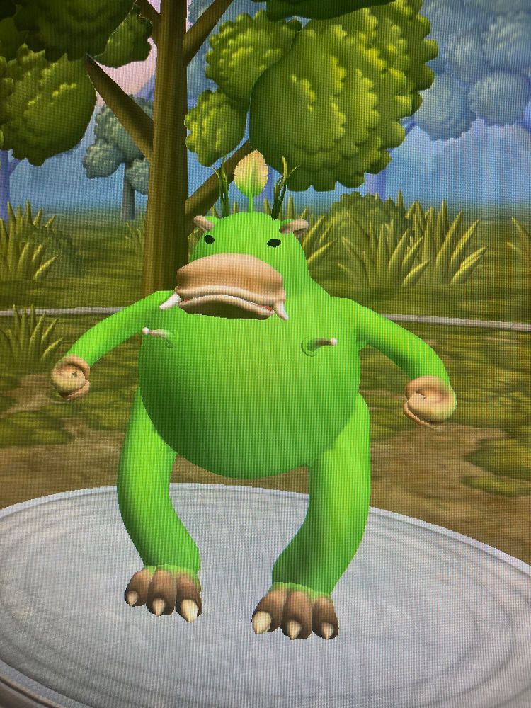 the spore creature creator, it’s like a green orb with nipples and such