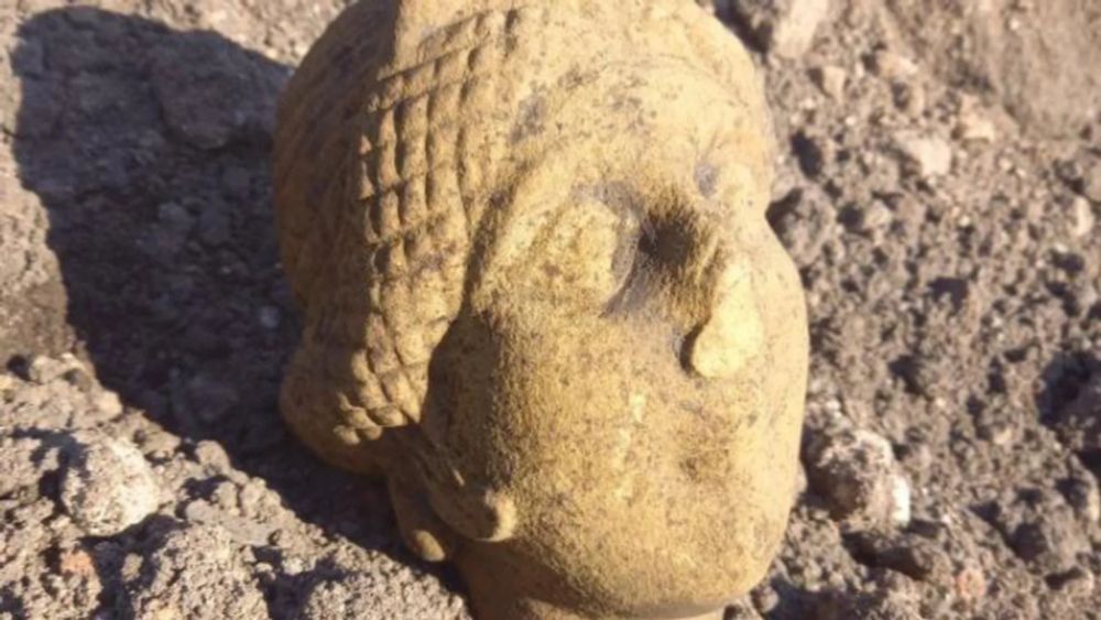 Another Roman Head Unearthed at Carlisle Dig