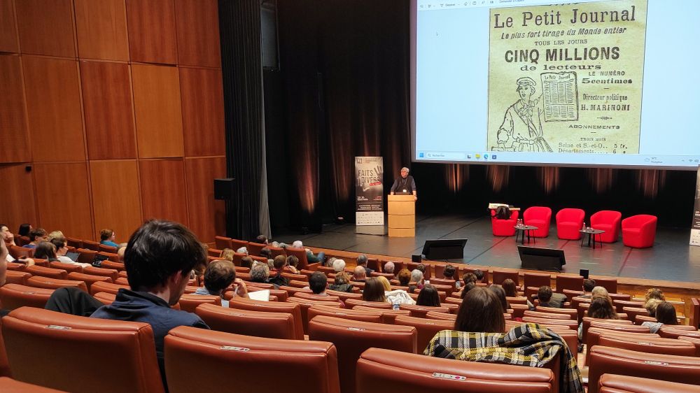 Masterclass des Assises du journalisme de Tours, au palais des congrès.
