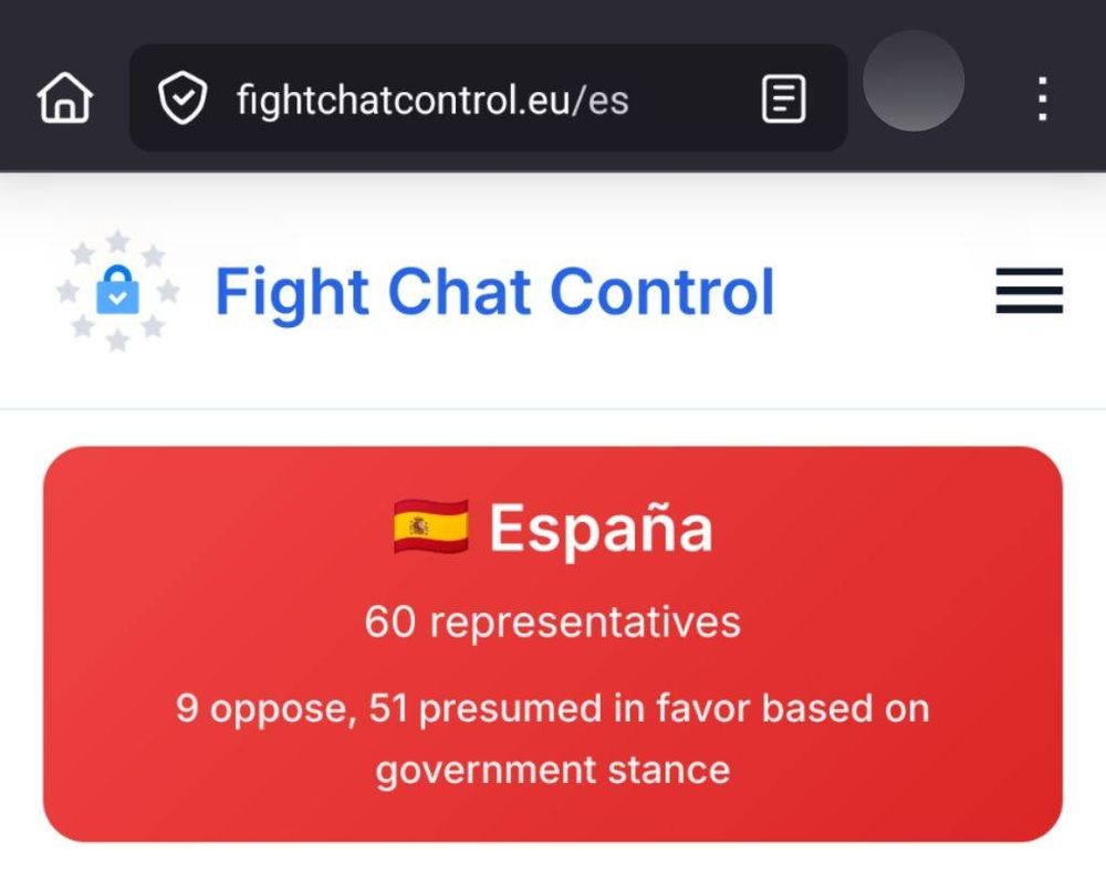 🇪🇸 España
60 representatives
9 oppose, 51 presumed in favor based on government stance
