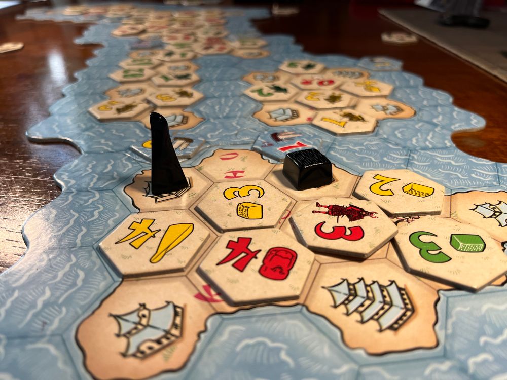 Nearly filled island with two influences remaining in Samurai.